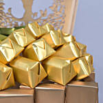 600 جرام شوكولاته بلجيكية فاخرة مرتبة في بوكس خشبي مميز