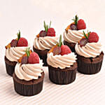 كب كيك الشوكولاتة بالفواكه بدون سكر