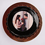 Chocolate Truffle Anniversary Photo Cake One Kg