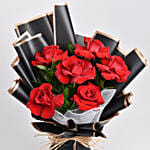 Chocolate Truffles and Bunch of 6 Red Roses