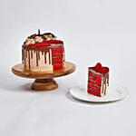 Chocolaty Red Velvet Eggless Cake 16 Portion