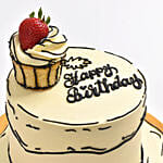 Comical Treat Birthday Marble Cake