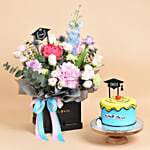 Congrats Graduate Flowers and Cake