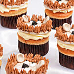 كب كيك بتصميم أسد لطيف