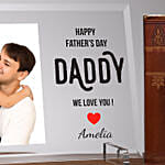 برواز صورة مصمم حسب الطلب مع عبارة مخصصة للأب