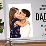 برواز صورة مصمم حسب الطلب مع عبارة مخصصة للأب