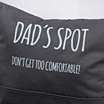 Dads Spot Grey Cushion With Pockets