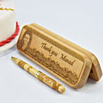 Dear Husband Birthday Vanilla Cake With Personalised Pen Box