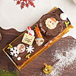 Decorative Chocolate Log Cake 8 Portion