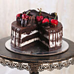 Delicate Black Forest Eggless Cake 12 Portion