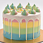 Delicious Rainbow Vanilla Cake 8 Portion
