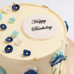 Delphinium Bloom Birthday Chocolate Cake