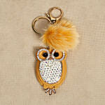 Designer Bag Tag cum Key Chain Peach