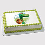 Dinosaur Photo Marble Cake