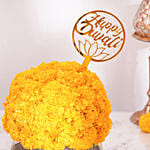 Diwali Cheer Marigold Vase