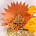 Diwali Divine Glow Ganesha Floral Arrangement