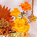 Diwali Divine Glow Ganesha Floral Arrangement