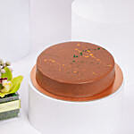 Dubai Chocolate Cake 8 Portion And Flower Arrangement