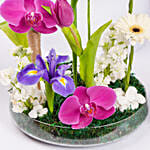 Dubai Chocolate Cake Half Kg With Flowers