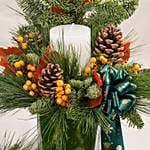 Duo of Christmas Nobilus Table Arrangement