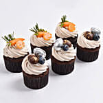 كب كيك موسم الربيع بالشوكولاتة