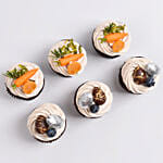 كب كيك موسم الربيع بالشوكولاتة