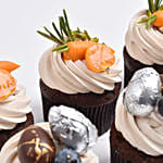 كب كيك موسم الربيع بالشوكولاتة