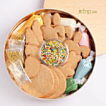 بوكس كوكيز لذيذة مع كريمة ملونة 12 قطعة تصممها حسب ذوقك