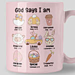 هدايا عيد الفصح - كوب وردي مطبوع مسبقاً