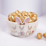 Easter Golden Eggs In Bowl