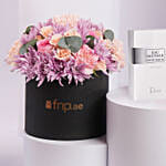 عطر ديور سوفاج مع باقة ورد للرجال