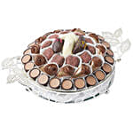 EID Small Round Silver Tray with handle