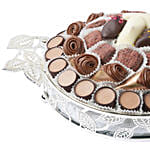 EID Small Round Silver Tray with handle