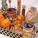 سلة شاي وتوابل العيد