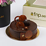 Elegant Flower Arrangement And Cake And Balloon Combo