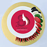 Emirati Womens Day Red Velvet Cake