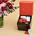 Endless Love Flower Arrangement With Chocolates