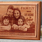 Engraved Wooden Photo Frame