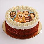 Enticing Birthday Butterscotch Ghibli Photo Cake