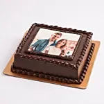 Enticing Love Photo Cake- Truffle Half Kg Eggless