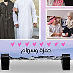 إطار 3 صورة مميزة مخصص بالأسماء الشخصية