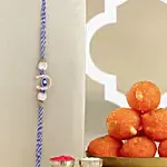 Evil Eye Charm Rakhi And Motichoor Ladoo