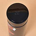 قارورة مياه لون أسود مطبوعة بسوبرمان وعبارة الأب الأفضل