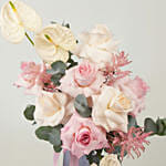 Feminine Bloom Glow In Vase