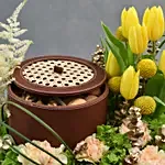 Flowery Hues with Nuts n Cookies