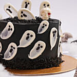 Flying Ghosts Halloween Red Velvet Cake
