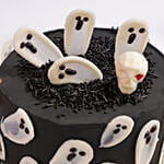 Flying Ghosts Halloween Red Velvet Cake
