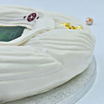 Football Stadium Designer Red Velvet Cake