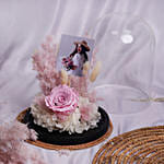 قبة ورد دائم مع ميني كيك