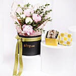 ساعة فوسيل هارويل نسائية مع ورد بيوني